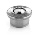 Ball Transfer Unit Heavy Duty 800 Series, Push Fit 24mm Fixing, Carbon Chrome Load Ball Diameter 15.8mm
