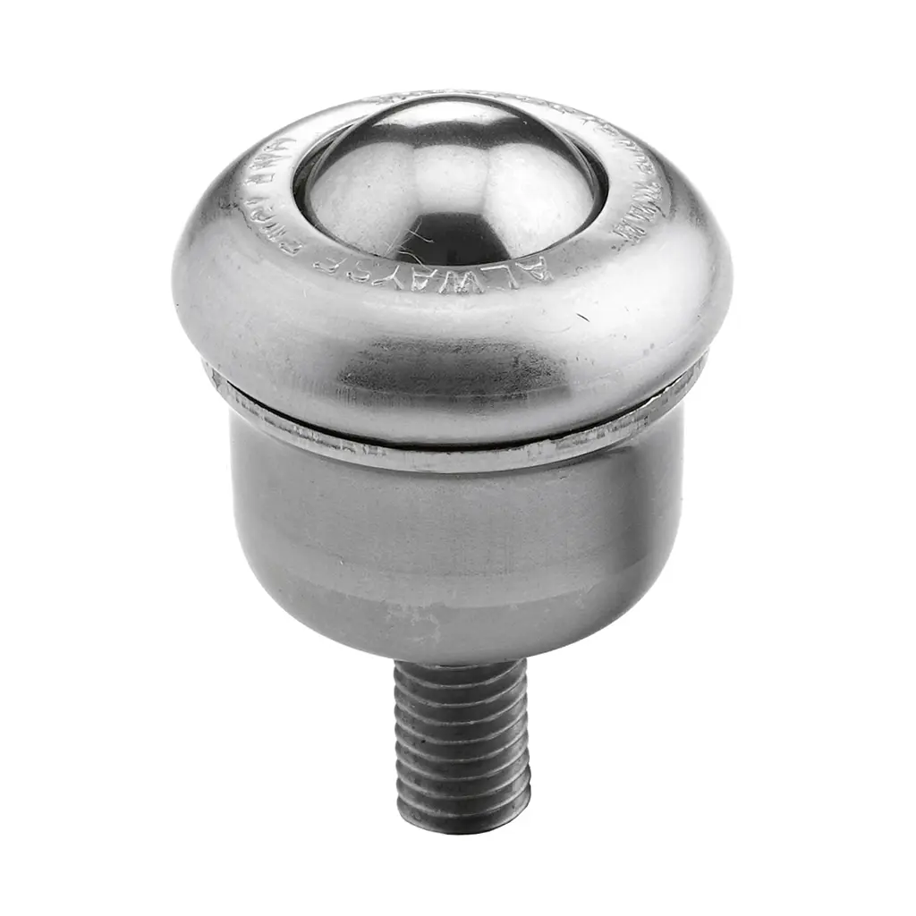 Ball Transfer Unit, Thread M8x30mm Fixing, Carbon Chrome Load Ball Diameter 19mm