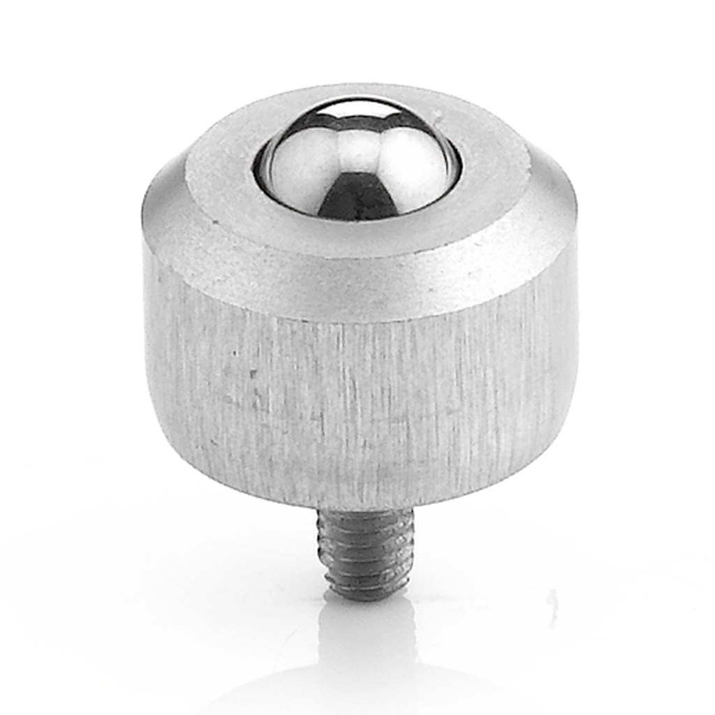 Ball Transfer Unit Mini Ball Series, Thread M3x6mm Fixing, Stainless Steel Load Ball Diameter 6.4mm