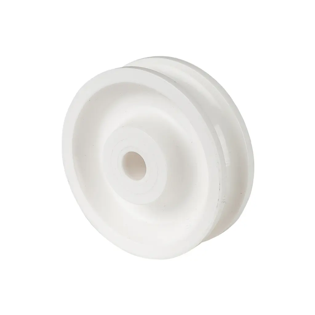 A30.040 Wheel series Rope sheave 40mm nylon 6mm bore hub length 15mm plain bearing 35kg