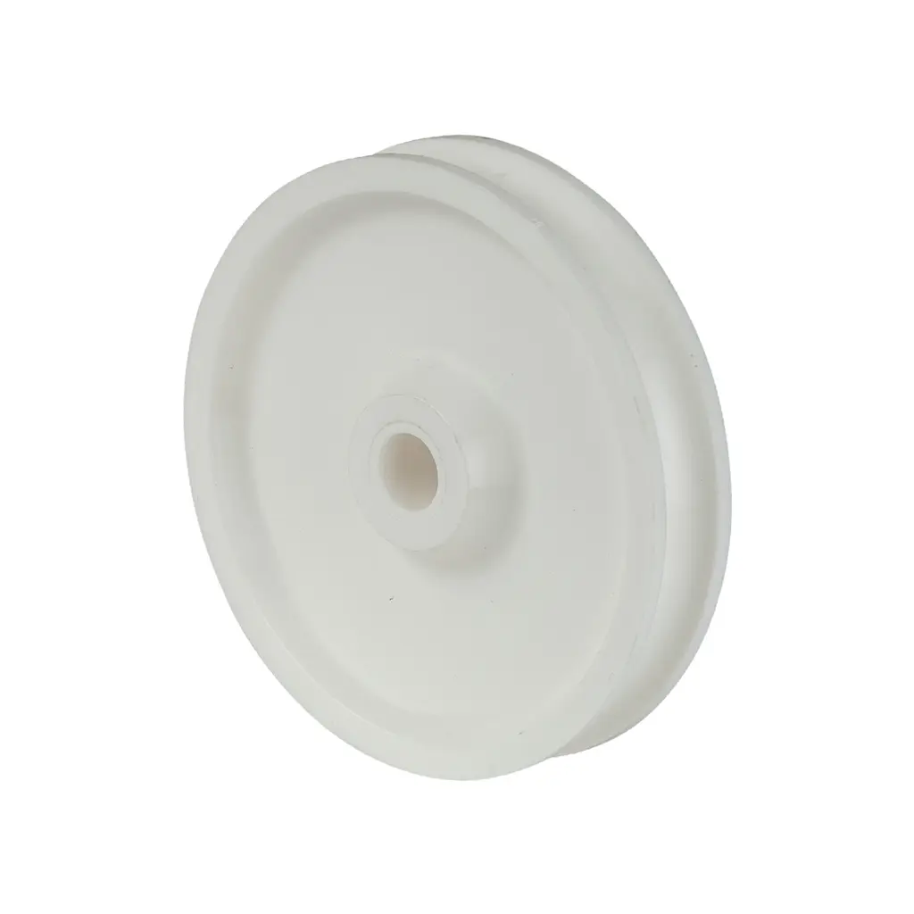 A30.065 Wheel series Rope sheave 65mm nylon 8mm bore hub length 15mm plain bearing 50kg