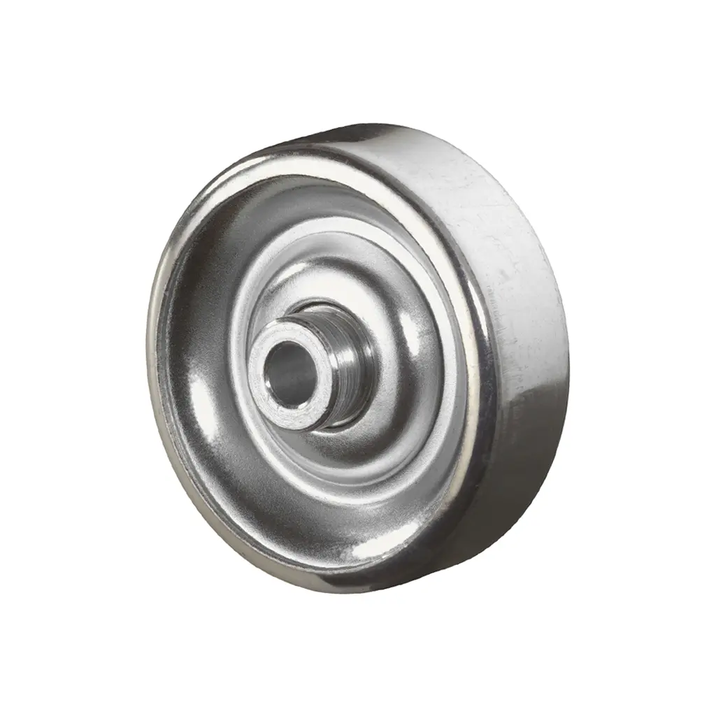 A65.048 Wheel series 48mm sheet steel 6.2mm bore hub length 24mm ball bearing 7.7kg