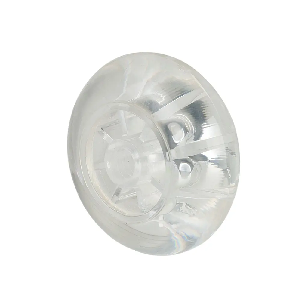 A73.050 Wheel series 50mm transparent polypropylene, skater-wheel style, 8mm bore hub length 22mm plain bearing 40kg