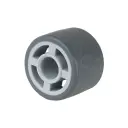 A80.027 Wheel series 25mm grey thermoplastic rubber on polypropylene centre 8mm bore hub length 20mm plain bearing 30kg