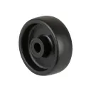 A90.050 Wheel series 50mm black polypropylene 8mm bore hub length 21mm plain bearing 50kg