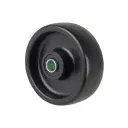 A90.051 Wheel series 50mm black nylon 8mm bore hub length 22mm plain bearing 50kg
