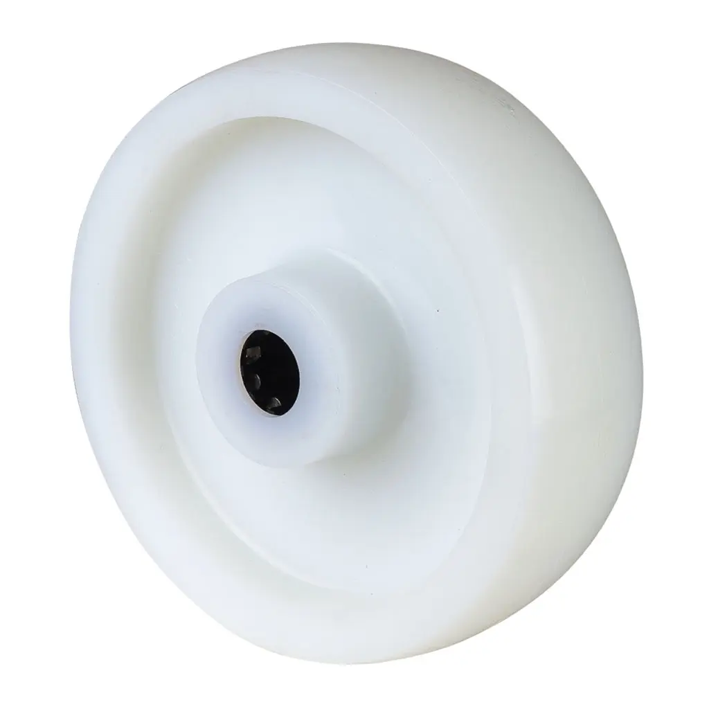 B10.151 Wheel series 150mm nylon 20mm bore hub length 58mm roller bearing 800kg