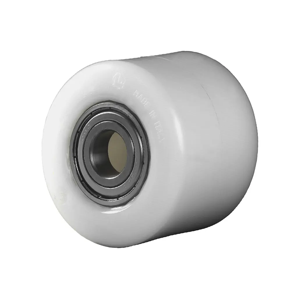 C45.82.20 82x70mm pallet roller nylon with bearings, bore 20mm, hub length 70mm 700kg