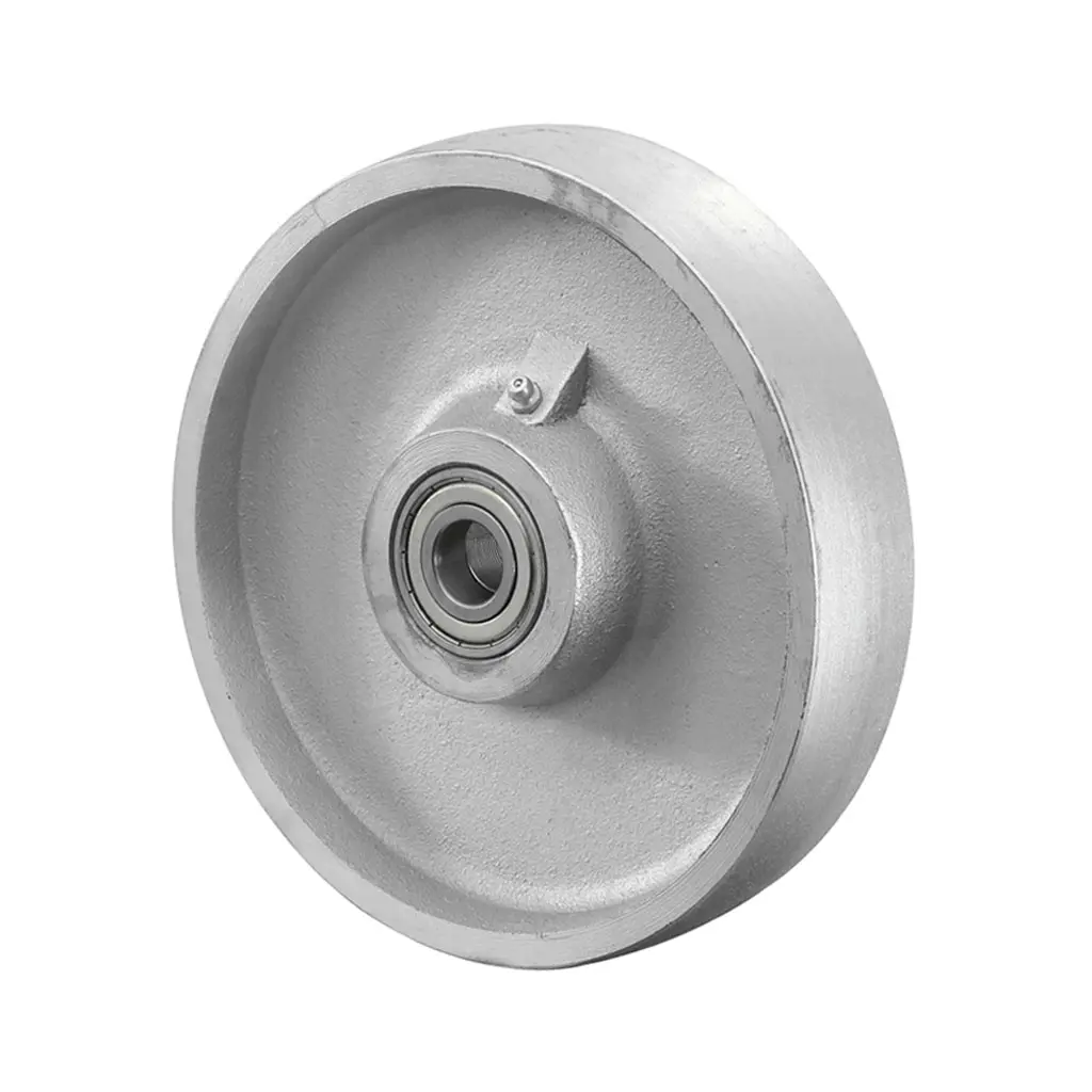 C81.102 Wheel series 100mm cast iron 20mm bore hub length 60mm ball bearings 450kg