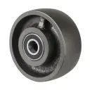 C81.125 Wheel series 125mm cast iron 20mm bore hub length 60mm ball bearings 550kg