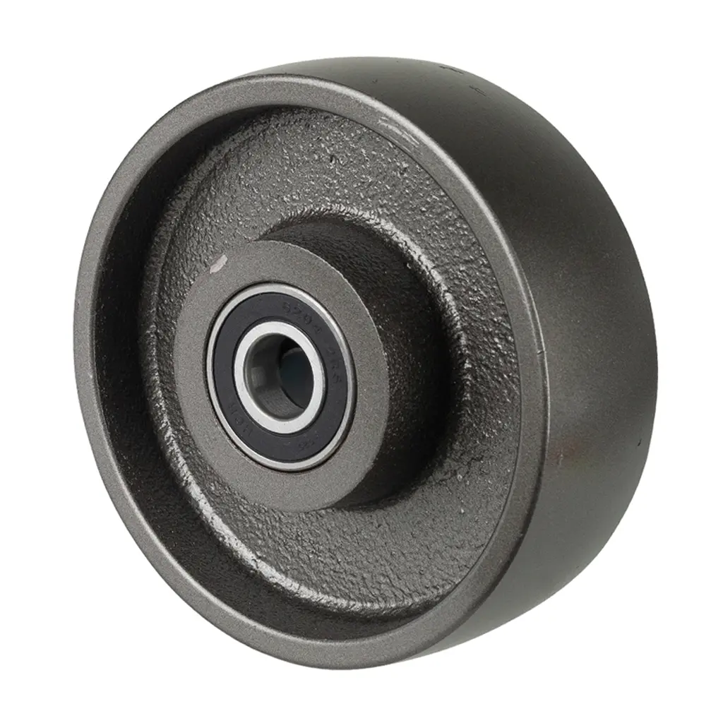 C81.154 Wheel series 150mm cast iron 20mm bore hub length 60mm ball bearings 800kg