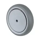A85.105 Wheel series 100mm grey thermoplastic rubber on polypropylene centre 8mm bore hub length 28mm single ball bearing 90kg