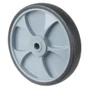 A85.251 Wheel series 250mm grey thermoplastic rubber on polypropylene centre 20mm bore hub length 60mm single ball bearing 300kg