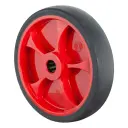 B44.201.F003 Wheel series 200mm grey thermoplastic rubber on polypropylene centre 20mm bore hub length 60mm roller bearing 220kg