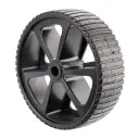 B51.260 Wheel series 260mm black thermoplastic rubber on black polypropylene centre 20mm bore hub length 75mm plain bearing 150kg