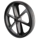 B51.400 Wheel series 400mm black thermoplastic rubber on black polypropylene centre 20mm bore hub length 75mm plain bearing 300kg