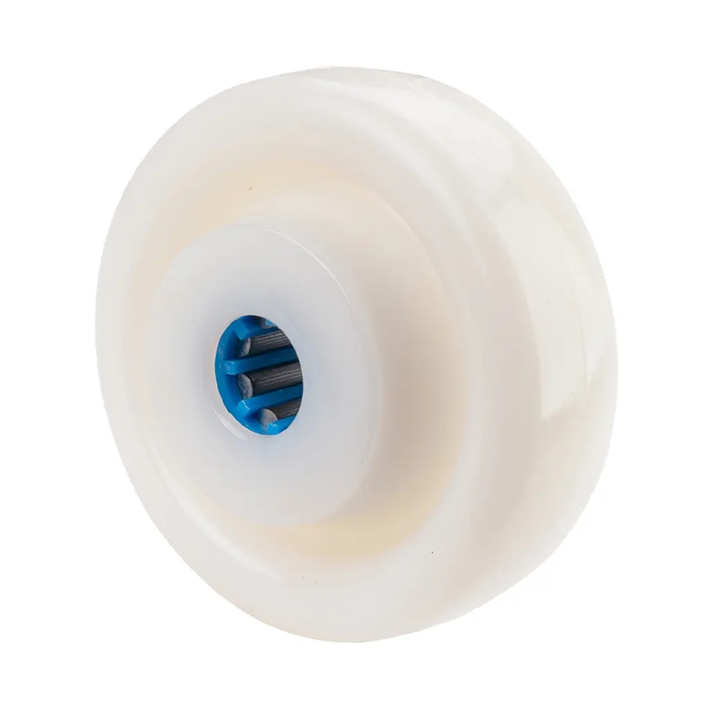 B14.126 Wheel series 125mm nylon 20mm bore hub length 60mm stainless steel roller bearing 750kg
