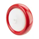 B30.127 Wheel series 125mm red polyurethane on nylon centre 10mm bore hub length 50mm single ball bearing 200kg
