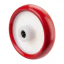 B31.151 Wheel series 150mm red polyurethane on nylon centre 20mm bore hub length 60mm roller bearing 240kg