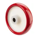 B31.161 Wheel series 160mm red polyurethane on nylon centre 20mm bore hub length 60mm roller bearing 300kg