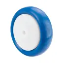B33.100 Wheel series 100mm blue polyurethane on nylon centre 8mm bore hub length 40mm single ball bearing 150kg