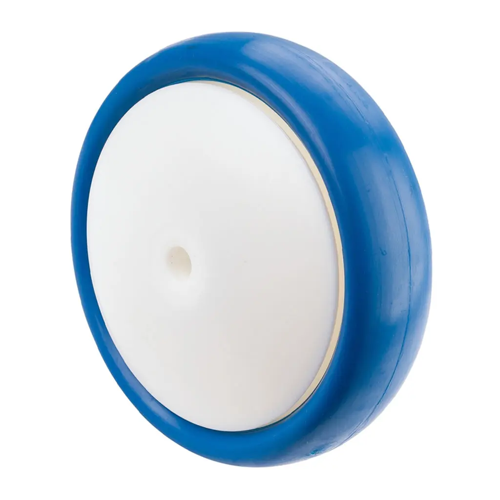 B33.160 Wheel series 160mm blue polyurethane on nylon centre 12mm bore hub length 62mm single ball bearing 250kg
