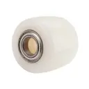 C45.82.25C Wheel series Pallet truck roller 82x70mm white nylon 25mm bore, width over ball bearings 70mm, 700kg