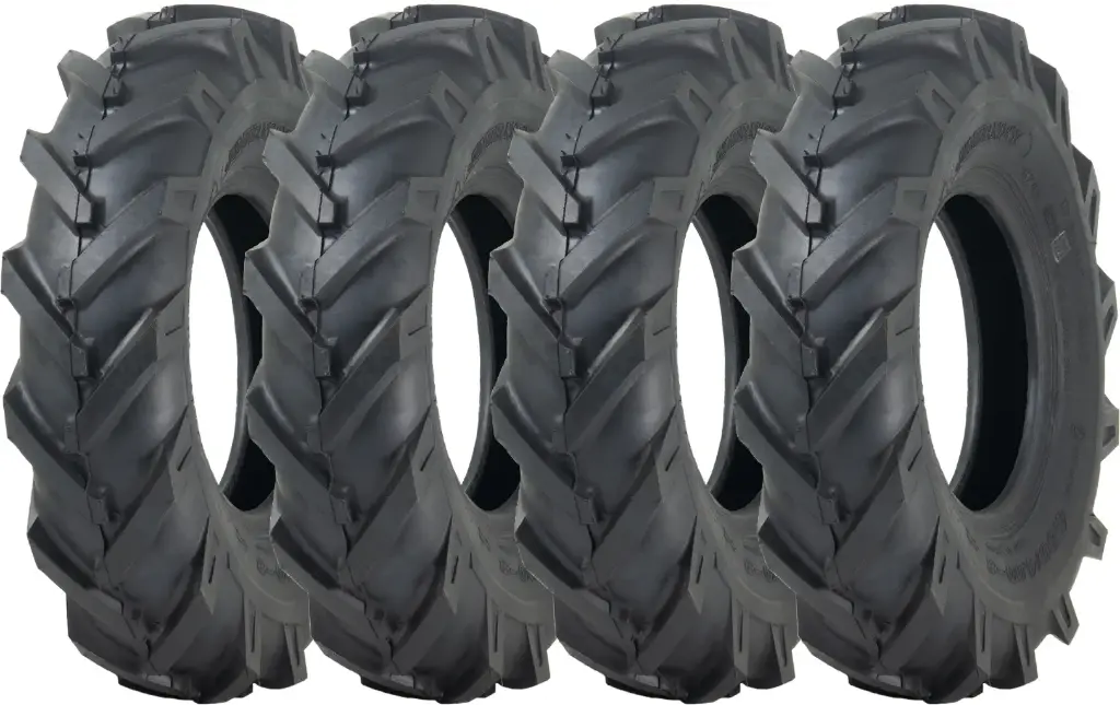 Set of 4 - 4.80/4.00-8 4pr Journey H8022 open centre tyre TT