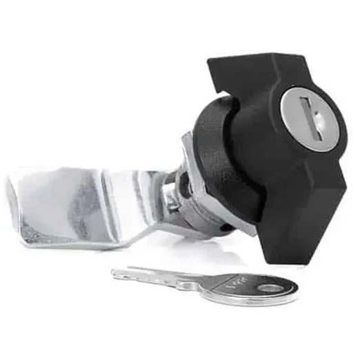 Quarter-Turn Cam Lock with Wing Knob - with key & lock
