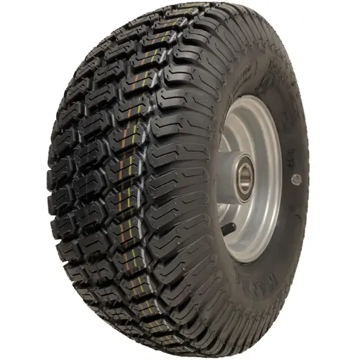 15x6.00-6 4pr Journey P332 grass tyre E-marked on steel rim 25mm ball bearing 65mm hub length, 259kg load capacity