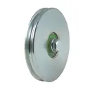 120mm Round groove wheel with 8mm groove for cable