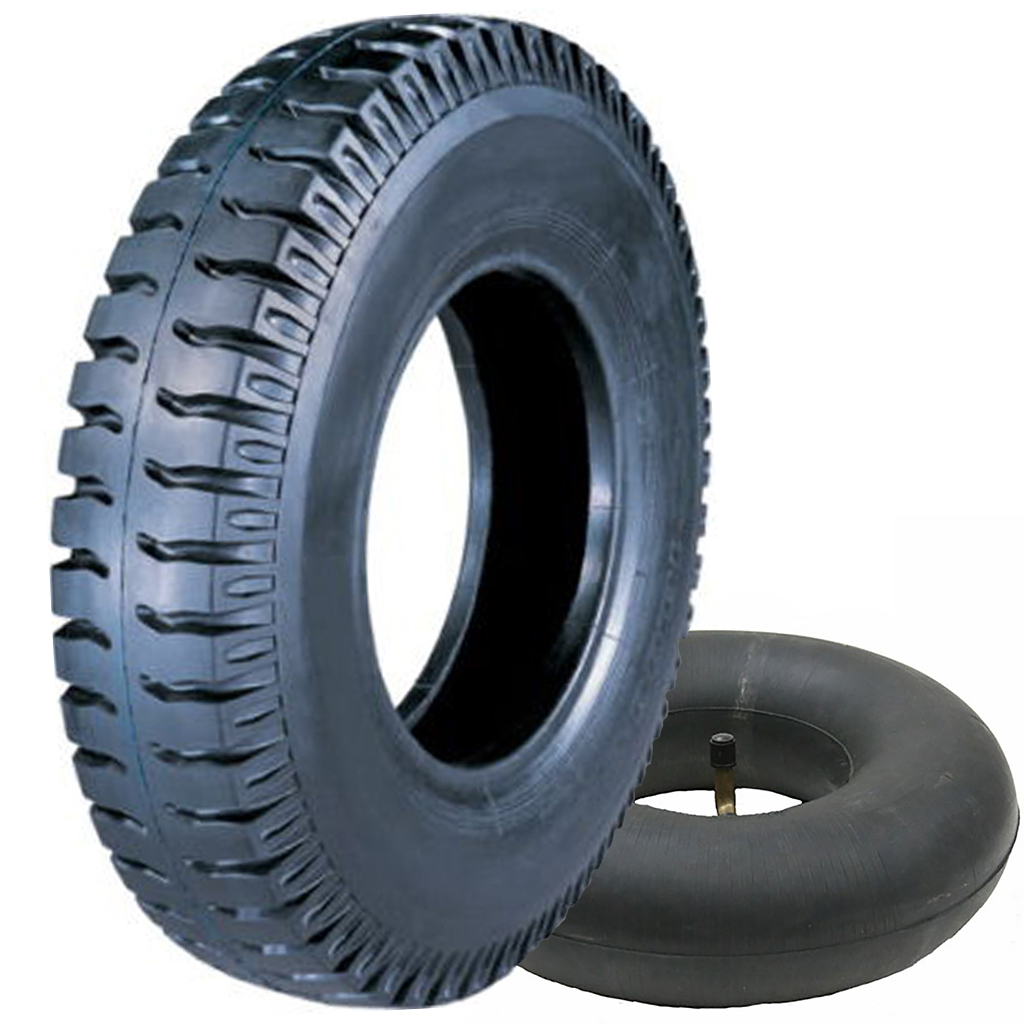 250x4 4ply Block tyre & tube set (TR87) 