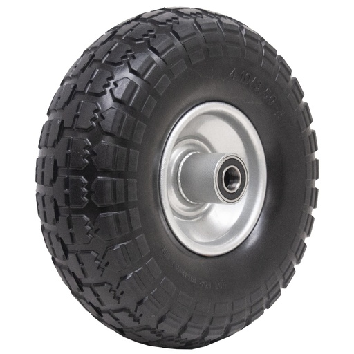410/350x4 steel puncture proof wheel 16mm ball bearing 54mm offset hub 150kg