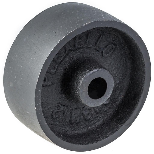 Wheel series 75mm cast iron 12mm bore hub length 40mm plain bearing 170kg