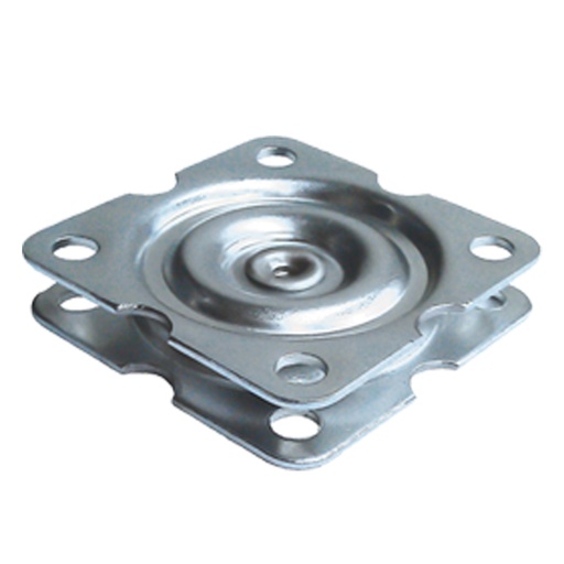 Double swivel plate 57x57mm 50kg