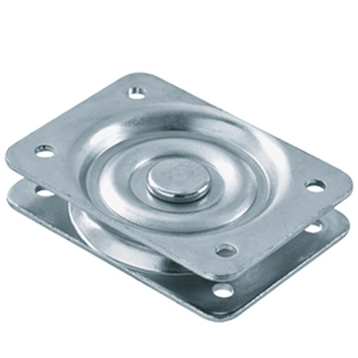 Double swivel plate 95x70mm 280kg