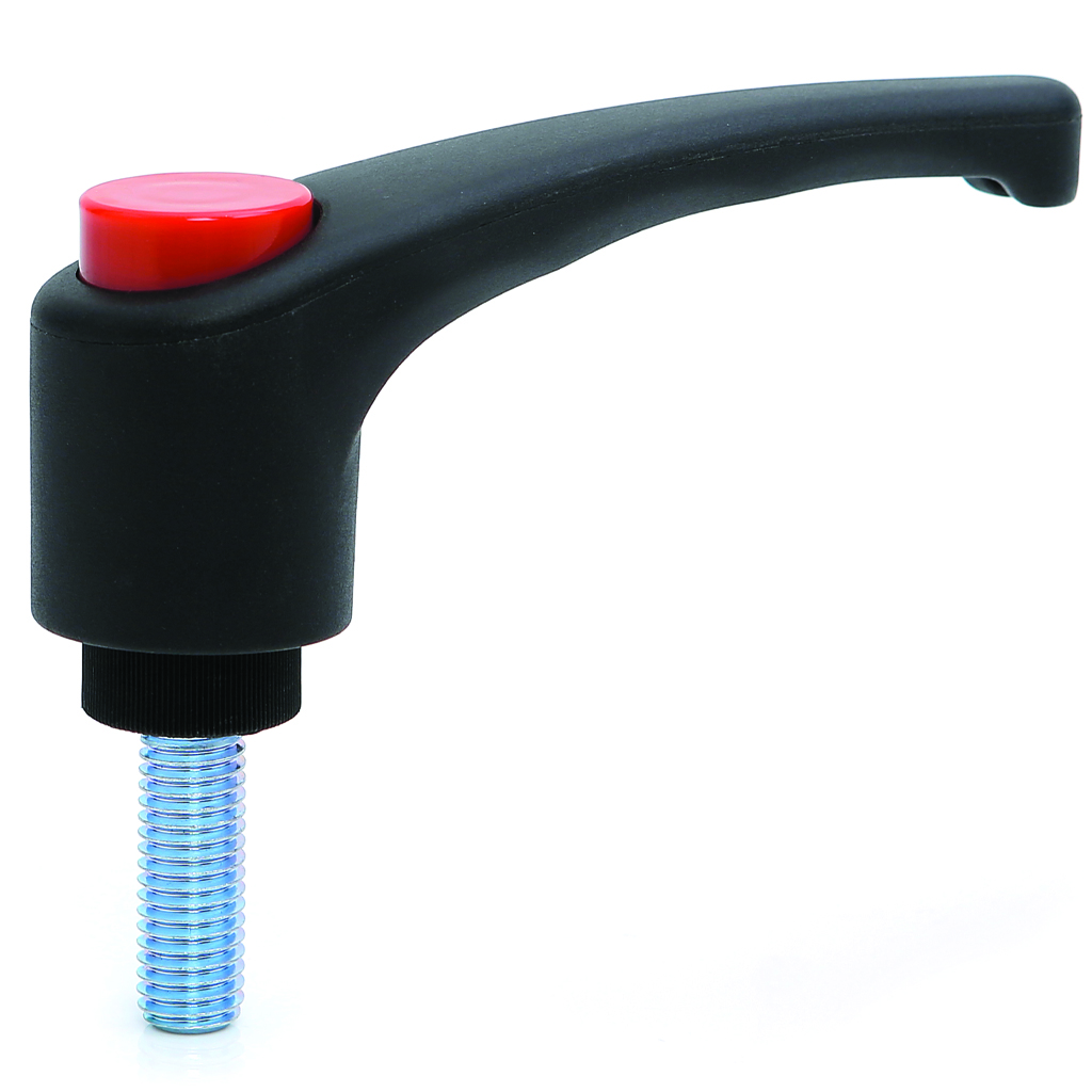 M10x50 Nylon clamping handle (zinc thread)