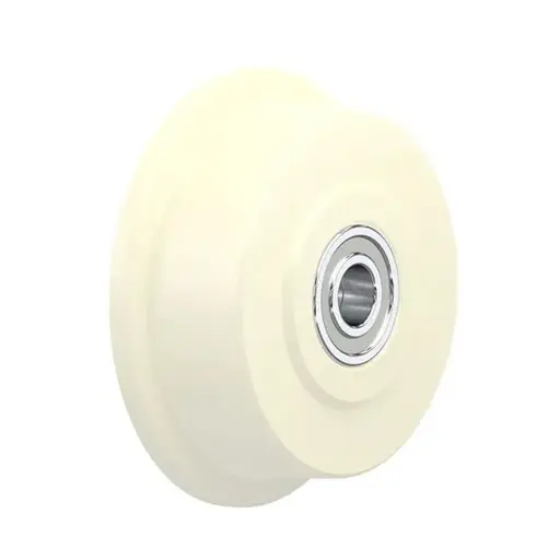 SPKGSPO 125K Wheel series 125mm flanged cast nylon 20mm bore hub length 52mm ball bearings 750kg