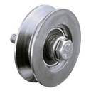 50mm V-groove wheel with 1 ball bearing