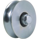 80mm Round groove wheel with 2 ball bearing 250kg