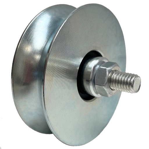 80mm Round groove wheel with 2 ball bearing 250kg