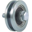 50mm Square groove wheel with 1 ball bearing