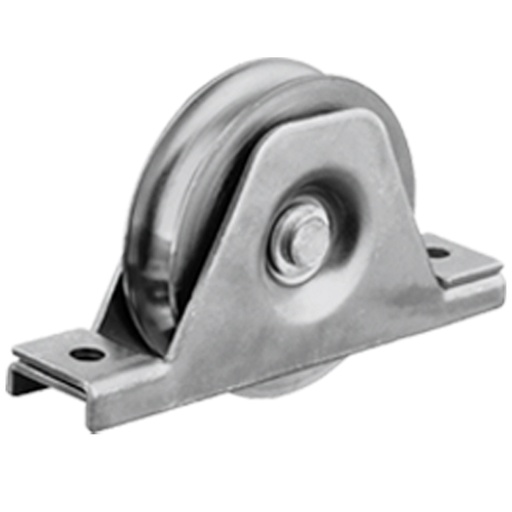 50mm Round groove wheel in support bracket