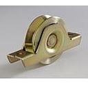 80mm Vee groove wheel in 2-hole bracket