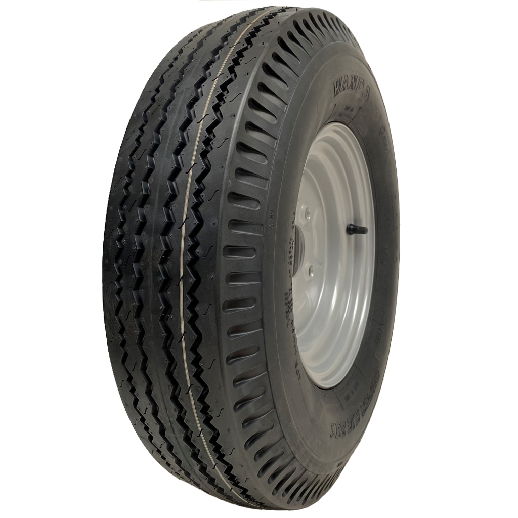 500x10 4ply trailer wheel & tyre assembly 4/100/60
