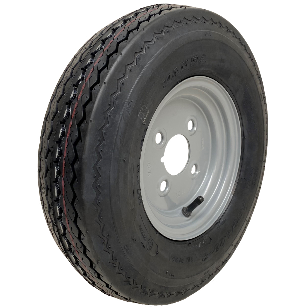 4.80/4.00-8 (120/85-8) 6ply trailer wheel & tyre assembly 4/101.6/67 (4" PCD)