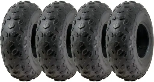 Set of 4 - 19x7.00-8 4pr Wanda P330 ATV tyre TL