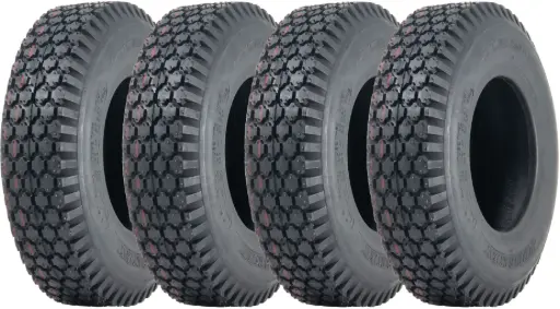 Set of 4 - 4.10/3.50-6 4pr Wanda P605 block tyre TL