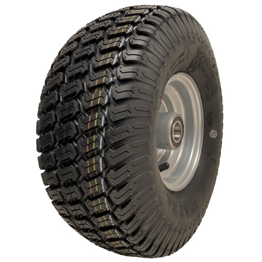 15x6.00-6 4pr Wanda P332 grass tyre E-marked on steel rim 20mm ball bearing 90mm hub length, 259kg load capacity