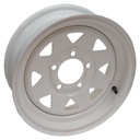 4.5x13" Wheel rim 5/114.3/84 ET0 white spoked 650kg